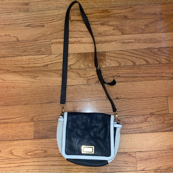 Marc by Marc Jacob’s Leather crossbody handbag Purse Preowned black & white - Picture 1 of 14